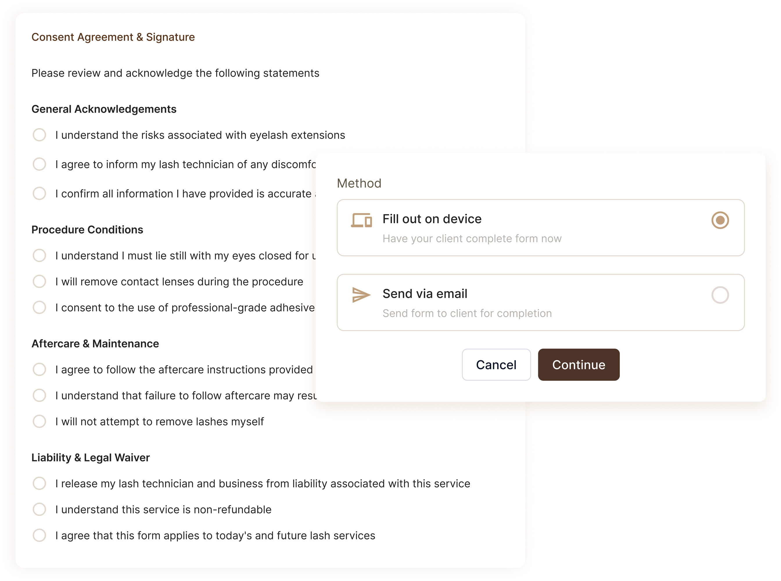 Winkly forms and contracts